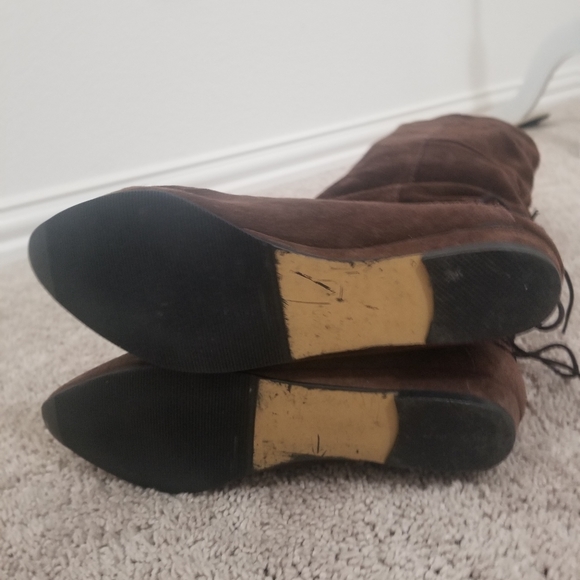 Vtg Tall Slouch Boots Genuine Suede EUC Size 7-7.5 - Picture 8 of 9